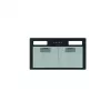 Sieninis gartraukis CATA 02030408 — 492 mm plotis, 645 m³/h, metaliniai riebalų filtrai, LED apšvietimas