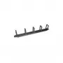 LogiLink kabelių kreipiamoji plokštė skirstomajai spintai - RAL 9005 - 1U - 48,3 cm (19 colių)