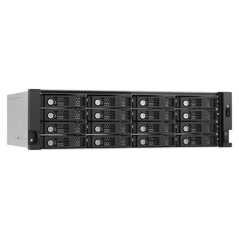 QNAP TL-R1600PES-RP išorinis diskų korpusas HDD/SSD korpusas Juoda, Pilka 2.5/3.5 colio