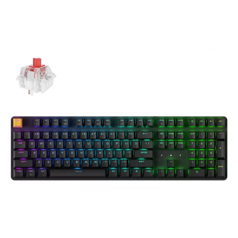 Keychron J5 - US Layout - Super Red Linear - Juoda Wireless klaviatūra