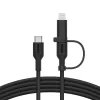USB laidas Belkin BoostCharge Pro 1,5 m USB C USB C / Lightning, juodas