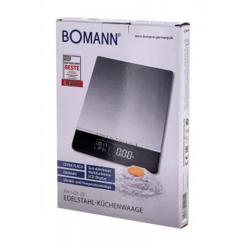 Bomann KW 1421 CB - LCD - Juoda - Nerūdijantis plienas - 160 X 230 X 18 Mm - 18 Mm - AAA - Nerūdijantis plienas (614211)
