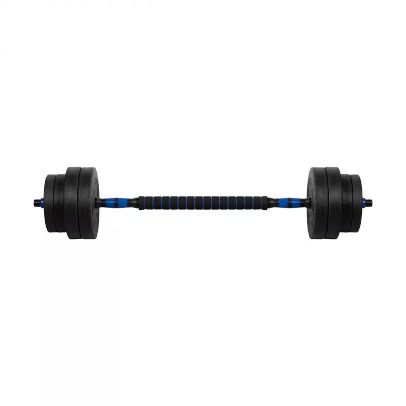 REBEL ACTIVE Reguliuojamas bituminis hantelis su jungtimi 1x20kg