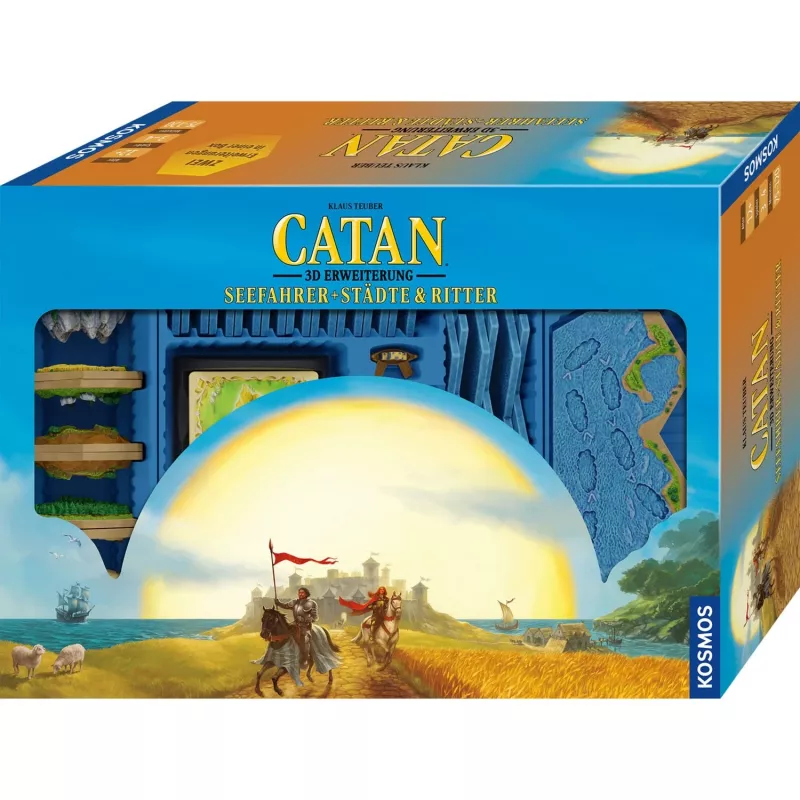 Stalo žaidimas Kosmos KOO Catan 3D – Seefahrer + Cities & Knights plėtinių rinkinys