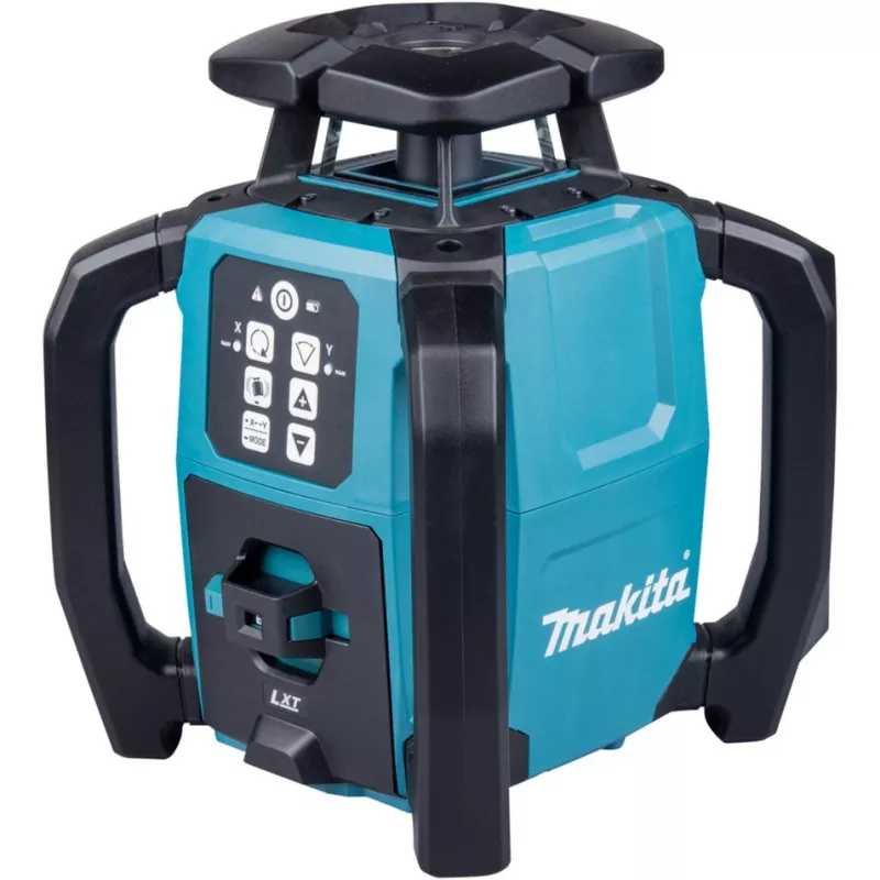 Baterinis rotacinis lazeris SKR001Z, 12V – 40V (Mėlyna/juoda, be akumuliatoriaus ir įkroviklio, žalias lazerio spindulys, transportavimo dėklas)