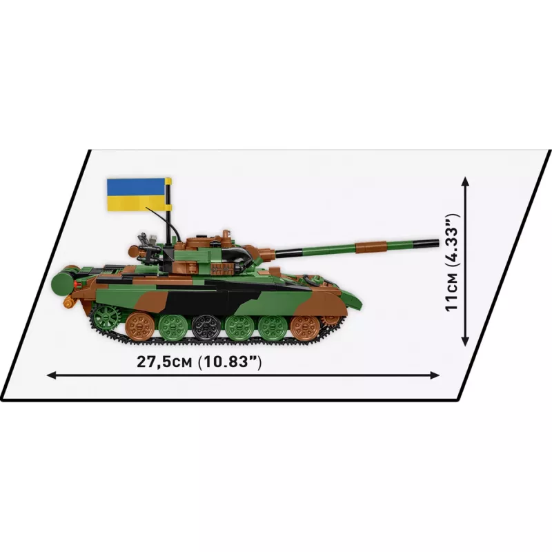 Statybinis rinkinys COBI T-72M1R PL/UA Ginkluotosios pajėgos 724 dalys