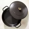 Saute Pan ZWILLING STAUB BRAISERS apvali 28 cm, juoda, dugno Ø 22.2 cm