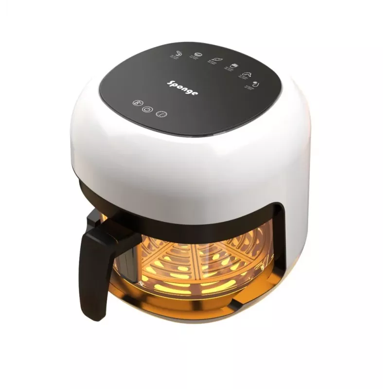 Deep Fryer Sponge oro gruzdintuvė Glass 4L Transparent Design
