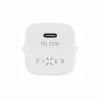 Nešiojamasis USB-C kelioninis įkroviklis FIXED FIXC30M-C-WH 30W kompaktiškas dizainas