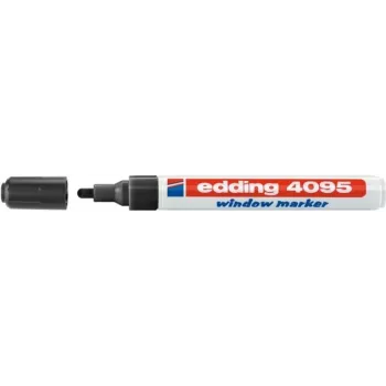 Kreidos žymeklis Edding 4095 juodas 10 vnt.