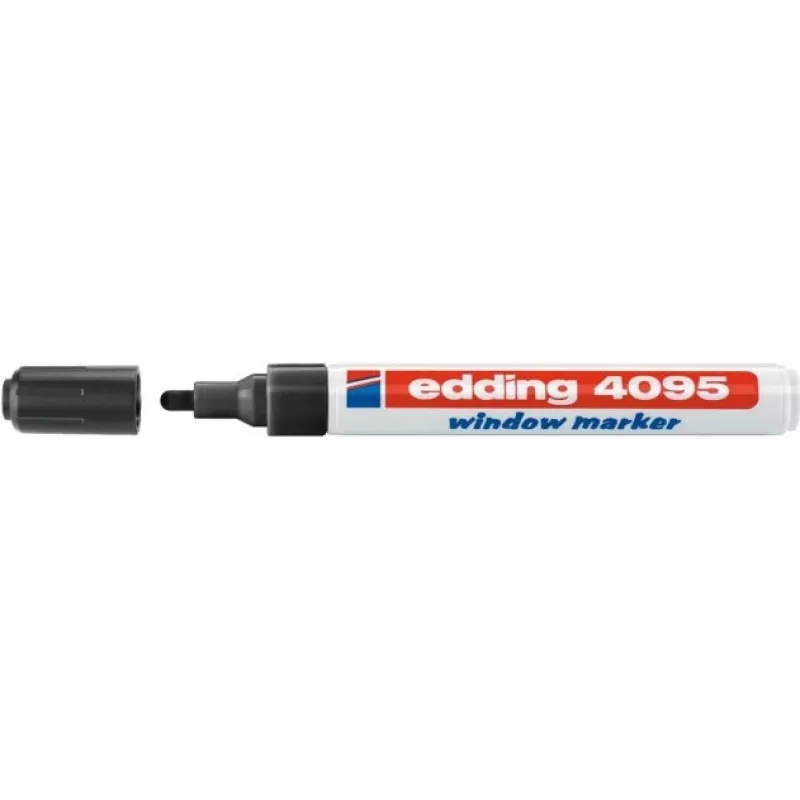 Kreidos žymeklis Edding 4095 juodas 10 vnt.