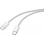 Renkforce USB kabelis USB-C® kištukas, USB-C® kištukas 3,00 m baltas vytos poros RF-6056880 (RF-6056880)