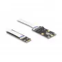 DeLOCK keitiklis M.2 Key B+M kištukas į Mini PCIe lizdą lankstus laidas