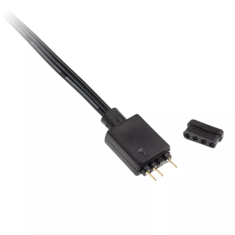 Kabelių adapteris Kolink 4 kontaktų ventiliatorius į 3 kontaktų 5V ARGB, 0,4 m