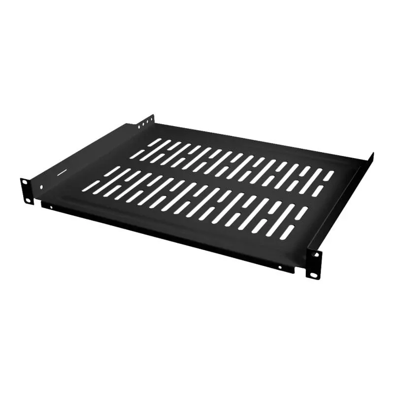 LogiLink stovas - lentyna - juoda, RAL 9005 - 1U - 48,3 cm (19 colių)