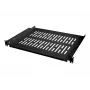 LogiLink stovas - lentyna - juoda, RAL 9005 - 1U - 48,3 cm (19 colių)