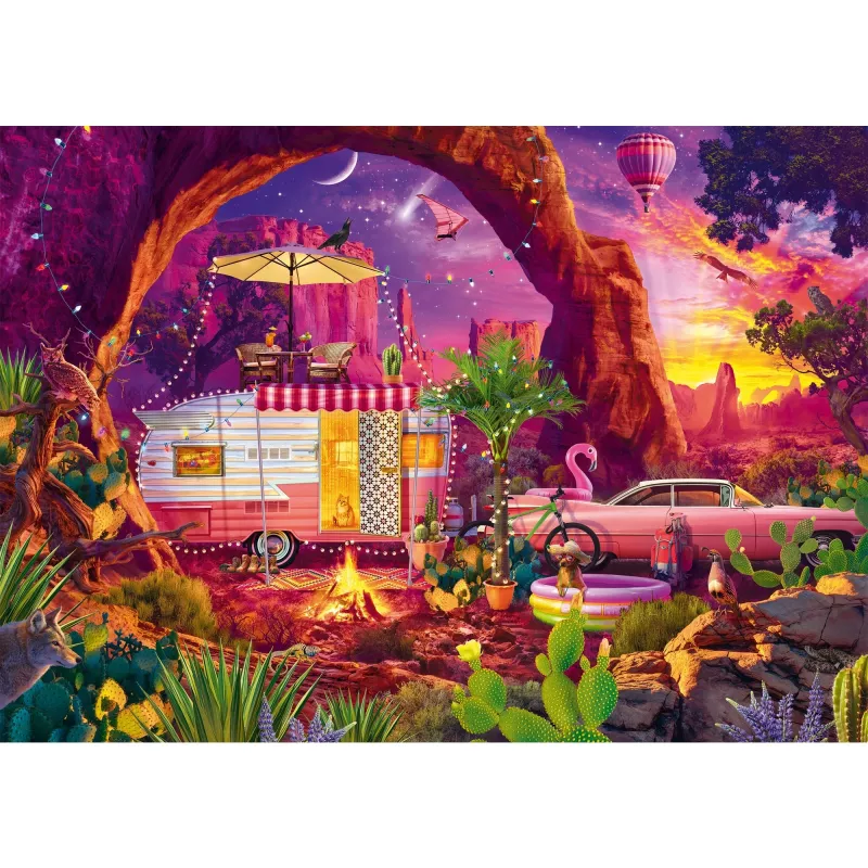 Dėlionė schmidt spiele Jeff Haynie — Camping Paradise in the Desert, 1000 detalių, MPN 58574