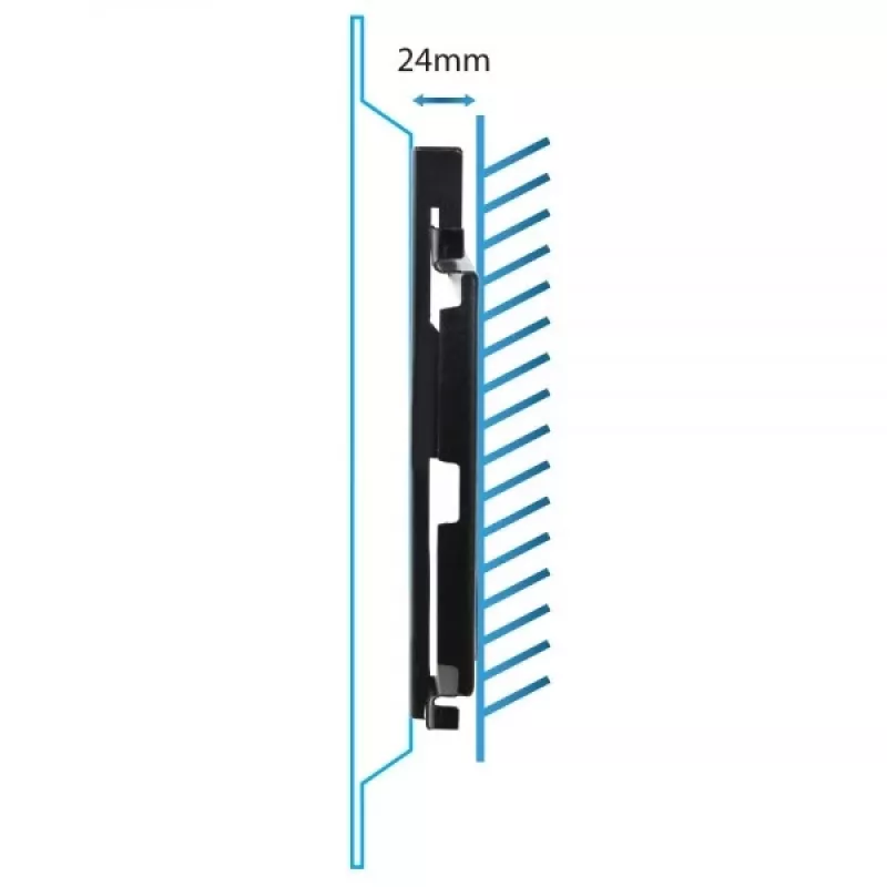 TV sieninis laikiklis Esperanza PERSES, skirtas 35,6–127 cm (14–50 colių) ekranams, VESA 75x75–200x200, maks. 25 kg, juodas