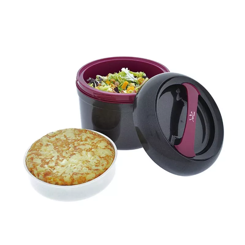 Pietų dėžutė JATA 942 2 L Juoda Violetinė