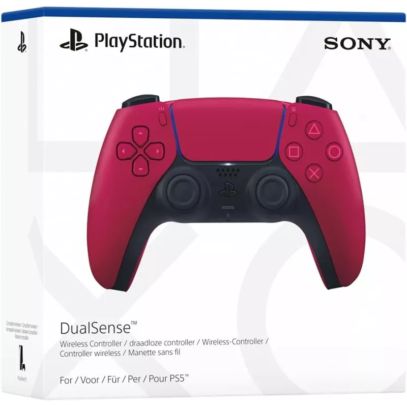 Žaidimų pultelis Sony DualSense v3 Raudonas — Bluetooth/USB, USB-C, įmontuota baterija, PS5, 160×106×66 mm