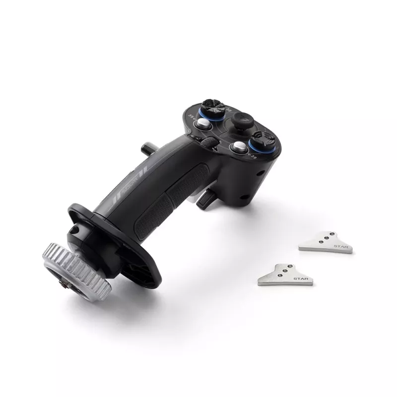 Flightstick add-on grip Thrustmaster Sol-R 3 AVA, juoda, USB Type-C, analoginė/skaitmeninė, PC, 75×115×200 mm