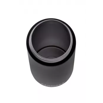 Termo puodelis Kambukka Olympus 500 ml — 18/10 nerūdijantis plienas, vakuuminė izoliacija, juodas, neslystanti apačia