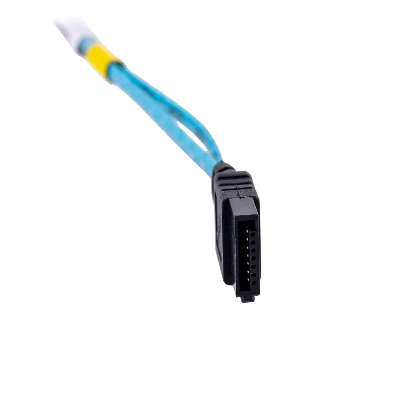 SATA laidas Supermicro CBL-0186L 4x apvalus 0,56 m, SATA I, tiesus patinas–patinas, juoda/mėlyna/balta