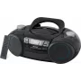 Nešiojamas Bluetooth boombox SENCOR SPT4710B — 20 W bendra galia, Bluetooth 5.3, CD/USB/FM, maitinimas iš baterijų arba elektros tinklo