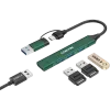 CANYON stebulė DS-02 4in1 USB-A/C žalia