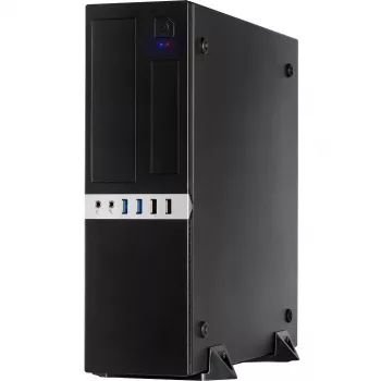 Inter-Tech IT-503 - SFF - Mini-ATX - be maitinimo šaltinio (TFX12V) - matinė juoda - USB/Audio (88881270)