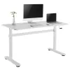 Rankinio aukščio reguliavimo stalas Ergo Office, maks. 40 kg, maks. aukštis 117 cm, su stalviršiu darbui stovint ir sėdint, ER-401 W