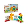 Konstruktorius LEGO DUPLO Gyvūnų traukinys 10412 — 19 dalių, nuo 1,5 metų, 170×60×430 mm