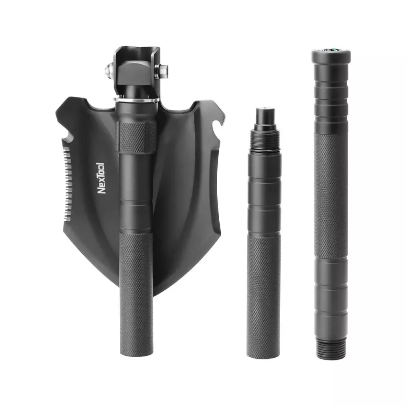Kastuvas Nextool NE20206 vidutinis daugiafunkcis, aliuminio rankena, 830 mm ilgis, 140 mm plotis, 1,03 kg