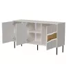 Komoda Cama Meble INSERTO 3D 143,5×40×80 cm — kašmyro apdaila su LED