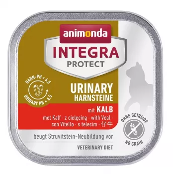 Animonda Integra Protect Harnsteine (šlapimo akmenys) šlapias kačių ėdalas su veršiena