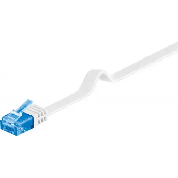 Tinklo kabelis Microconnect V-UTP6A10W-FLAT RJ-45 Cat6a 10 m Baltas