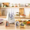 Elektrinė daržovių smulkintuvė Tefal Fresh Express DN853BE0 — 150 W, 3 keičiami antgaliai, 1 greitis, kremas
