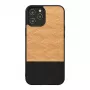 man and wood telefono dėklas, skirtas iPhone 12 Pro Max — herringbone nero Juoda