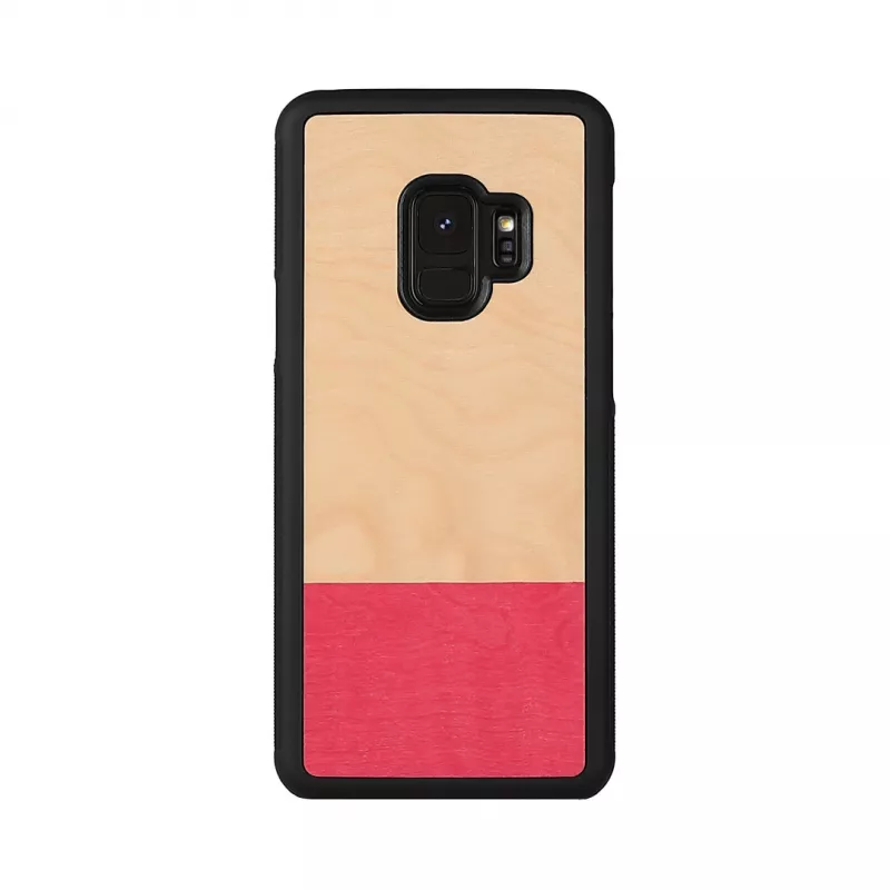 man and wood išmaniojo telefono dėklas, skirtas Samsung Galaxy S9 — juodas nesutampantis dizainas