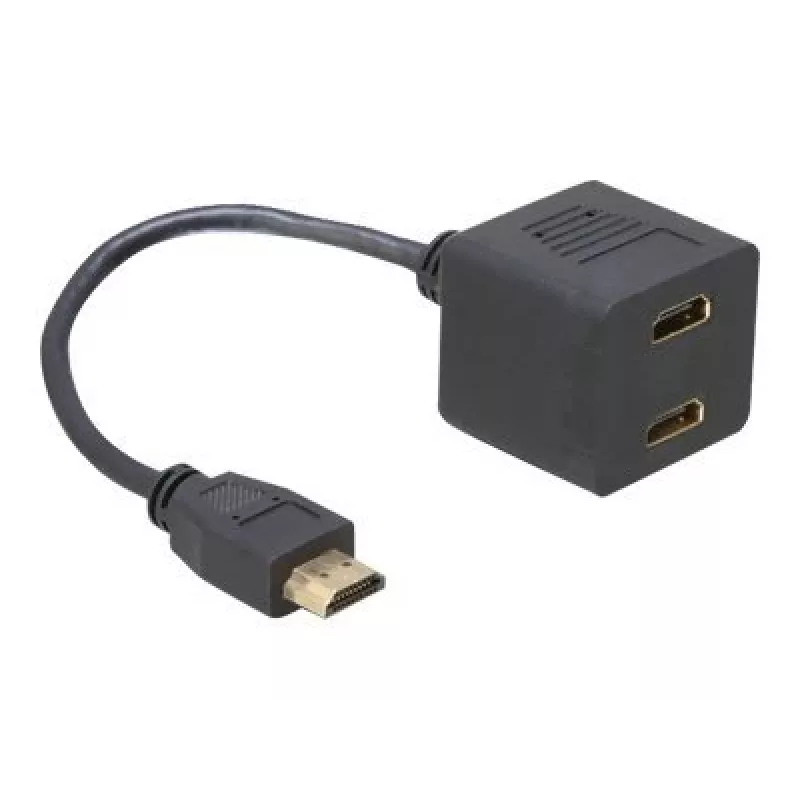 HDMI adapteris DeLOCK 65056 0,2 m, kištukas į 2 lizdus