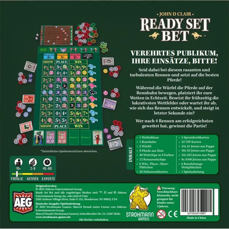 Ready Set Bet, Stalo žaidimas