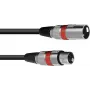 XLR laidas Omnitronic 3022045R — 1 x XLR kištukas į 1 x XLR lizdą, 1,5 m