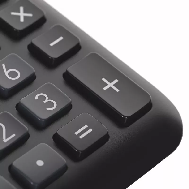 Stalinis pagrindinis skaičiuotuvas CASIO MS-8F – 8 skaitmenų, baterija/saulės energija, 26 klavišai, valiutos ir mokesčių funkcijos, pelno skaičiavimas, juodas
