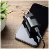 Kompaktiškas kelioninis USB-C įkroviklis FIXED FIXC25M-C-BK, fiksuotas laidas, 25W