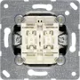 Sieninio jungiklio modulis JUNG 505 U 1P, 1-polis 10 A, 250 V — Metallic White