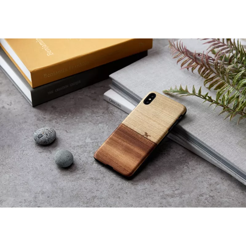Man and Wood dėklas „iPhone XS Max“ – juodas apsauginis dėklas