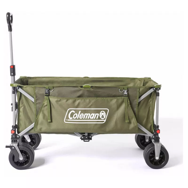 Stovyklavimo vežimėlis COLEMAN 2226531 — 132 L, poliesterio dangtis, plieninis rėmas, 1160×600 mm