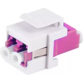 Keystone šviesolaidinis adapteris ShiverPeaks LC-LC Duplex violetinis, modelis 08-10203