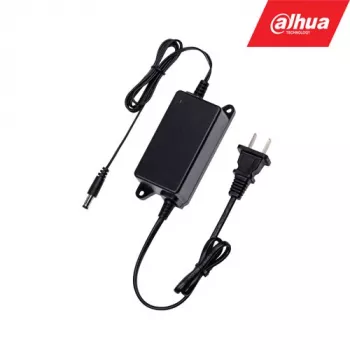 Maitinimo adapteris DAHUA PFM320 apsaugos kameroms, įvestis 100–240 V, 0,5 m laidas, juoda, 45×104 mm