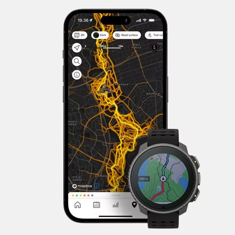 Suunto Vertical Solar 3,56 cm (1,4) taškinės matricos 49 mm 280 x 280 pikselių jutiklinis juodas GPS (palydovinis)